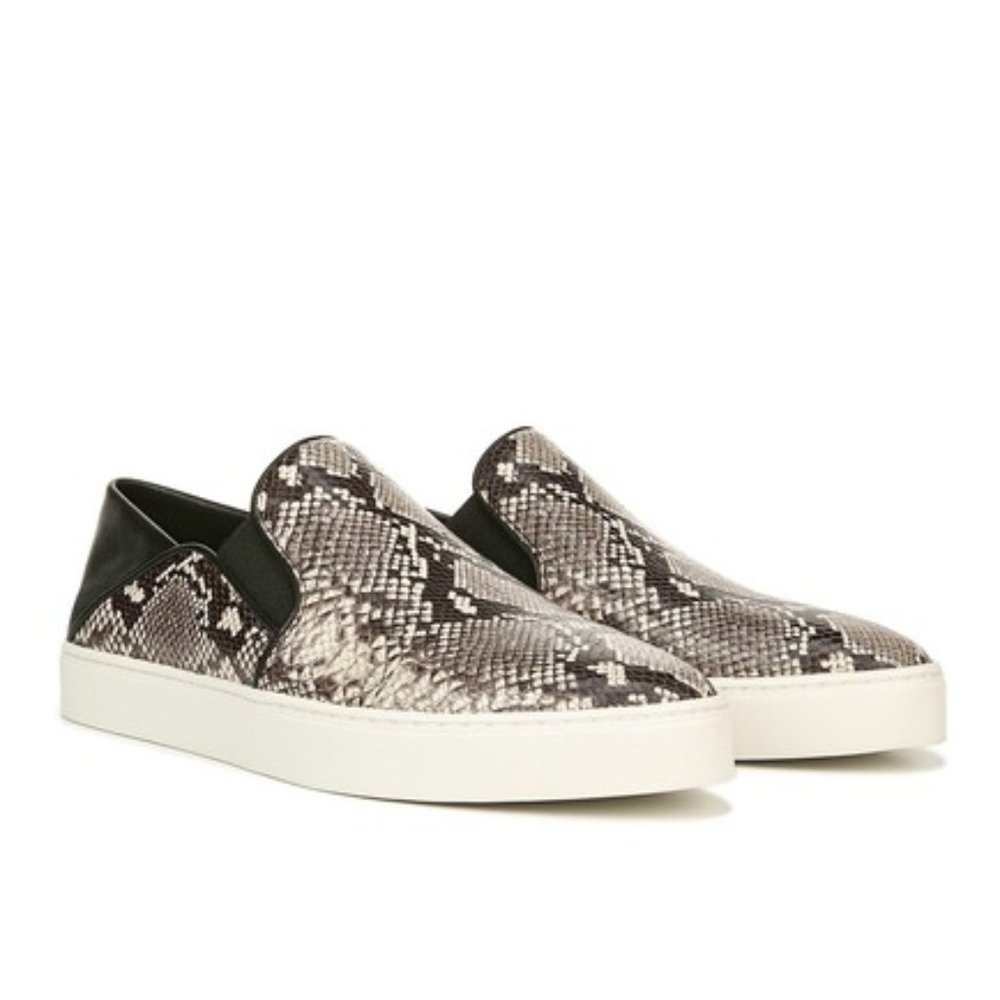 Vince Garvey Snake Embossed Slip-On Sneaker
